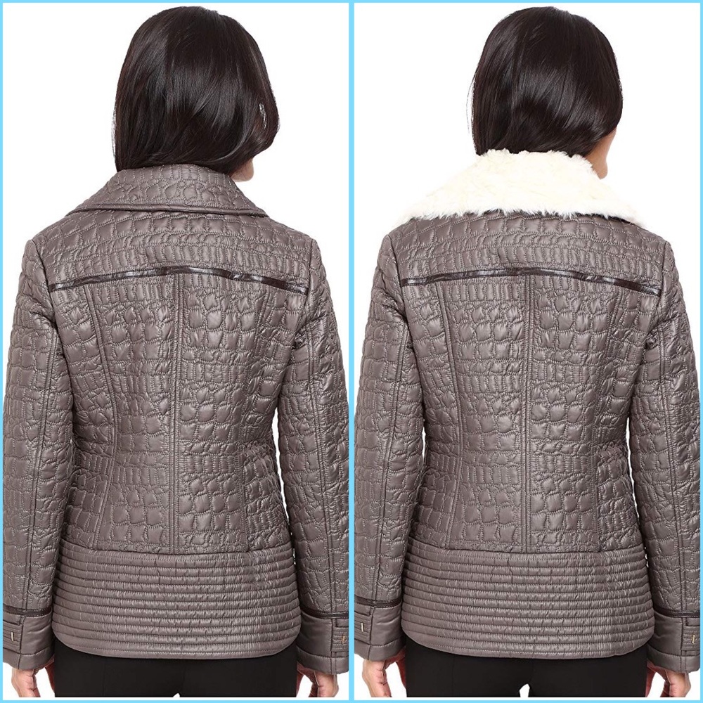 DROPPED $ VIA SPIGA NEW ASYMMETRICAL WARM JACKET - Picture 5 of 5